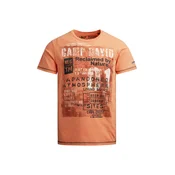 CAMP DAVID Majica oranžna / temno oranžna / črna / bela