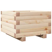 Vidaxl Vrtno cvetlično korito 40x40x26,5 cm trdna borovina