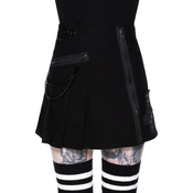 Žensko krilo KILLSTAR - Calling Alice Mini Skirt - ČRNA - KSRA002138