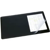 Izdržljiva crna podloga za stol 530x400 mm s prozirnim poklopcem 720201