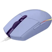 LOGITECH miš – G203 Lightsync RGB žicani gejming miš, ljubicasta