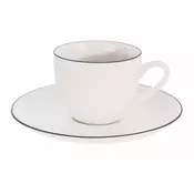Bela porcelanasta skodelica za espresso 100 ml Decora – Orion
