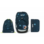 Šolski komplet Ergobag prime Galaxy modri 2020 - nahrbtnik + peresnica + športna vreča