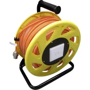 Renkforce Renkforce RJ45 omrežni podaljšek CAT 7a 90.00 m oranžna okrogel, (20434620)