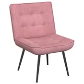 Vidaxl Relaksacijski stol Pink 64x74x84 cm Velvet