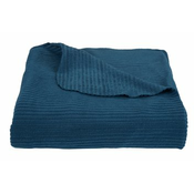 Prekrivač za krevet JERNTRE 160x220 pliš plava