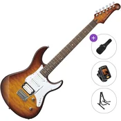 Yamaha Pacifica 212V QM Basic SET Tobacco Brown Sunburst Električna kitara