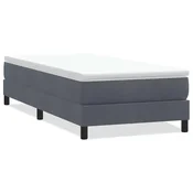 Vidaxl Box Spring postelja brez vzmetnico Temno siva 80x220 cm Velvet