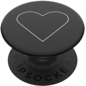 POPSOCKETS držalo/stojalo PopGrip White Heart Black