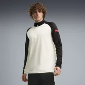 PUMA IndividualLIGA Quarter-Zip Top Slim Men, Clothing, Sugared Almond/Ultra Red/Black, S