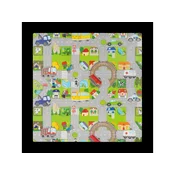 REBEL Edukativna puzzle podloga za igru za decu, 120 x 120 cm, motiv: automobili, model RBY-2251-4
