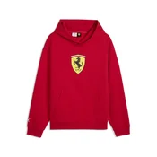 PUMA Ferrari Coloured Shield Fleece Hoodie Men, Motorsport, Rosso Corsa, XS