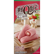 Qmochi Roll Japanski kolacici s okusom jagoda-mlijeko 150 g