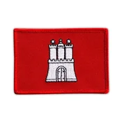 shumee Našitek zastave Hamburga - magnetna podlaga - vezen našitek/značka/emblem