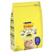 PURINA Friskies Adult Katze s trsko in zelenjavo - Varčno pakiranje: 2 x 4 kg
