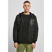 Mens sweatshirt Dragons Never Die Heavy Zip Hoody black