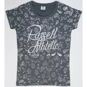 Russell Athletic AOP-S/S CREWNECK TEE SHIRT, ženska majica, siva A01231