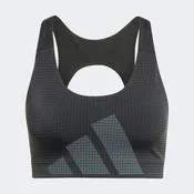 ADIDAS PERFORMANCE Športni nederček Powerimpact siva/črna