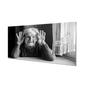 tulup.si Slika na akrilnem steklu Starejša ženska 100x50 cm 2 obešalnika