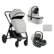 KikkaBoo Kolica Ava 3in1 set sa I-SIZE autosedištem i tvrdom korpom Grey (KKB13062)