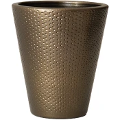 Keramični lonec za orhideje, krom srebrn, fi 14cm