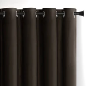 Rjava žametna zavesa za delno zatemnitev 140x245 cm – Restilo