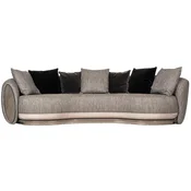 Casa Padrino luxury sofa black/gray/dark brown/bronze 300 x 130 x H. 76 cm - Living room sofa - Hotel sofa - Living room furniture - Hotel furniture - Luxury furniture - Luxury collection
