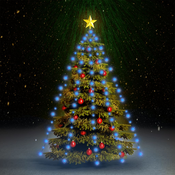 vidaXL Mrežasta svjetla za božicno drvce 150 LED plava 150 cm