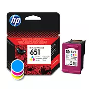 HP 651 Tri-colour Ink Cartridge C2P11AE