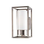 Moretti Luce Zunanja stenska svetilka Cubic3 3364 nikelj antique/opal - Antični - nikelj, opal - Kovina