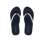 Tommy Hilfiger Japonke Th Wedge Crochet Summer Sandal FW0FW09420 Mornarsko modra