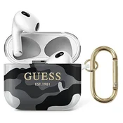 Guess Etui Guess Camo Collection za AirPods 3 - črno