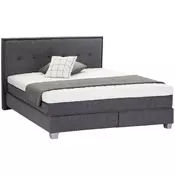 BOXSPRING KREVET 120/200 cm siva