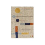 Bež pralna/ročno tkana bombažna preproga 120x160 cm Geometrical Shapes – Lorena Canals