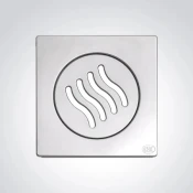 Podna rešetka 140x140/ fi 98mm inox ( 33219 )