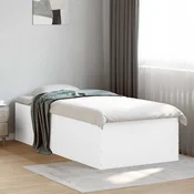 vidaXL Tlorisna postelja Bela 80 x 200 cm Inženirski les