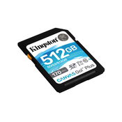 SDXC KINGSTON 512GB Canvas GO Plus, 170/90MB/s, C10, UHS-I,
