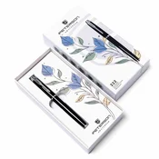 PTN 222-GB-8600 Črno-srebrn kemični svinčnik v škatli