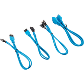 Corsair Premium Sleeved Frontpanel Kabel Verlängerungskit, blau CC-8900247