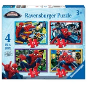 Ravensburger puzzle (slagalice) 4u1- Spajdermen RA07363