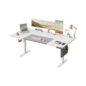 Songmics Višinasto nastavljiva pisalna miza 60x120x72-120 cm bela
