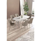 Hanah Home Trpezarijski set, 7 komada, Bež
