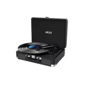 AKAI gramofon, BT, snimanje na USB, crni ATT-18BT