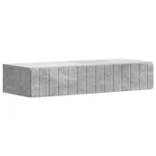 Vidaxl Stenska stranska miza Betonsko siva 87,5 x 34,5 x 17 cm
