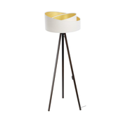 Stojeca lampa GALAXY 1xE27/60W/230V bela/wenge