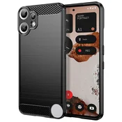 TPU gel ovitek Brushed Carbon za Nothing CMF Phone 2 Pro - črn