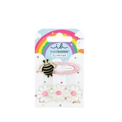 Invisibobble Sponke za lase Snap Clip Kids Vesela pomladna čebela 2 kosa