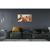 tulup.si Slika na akrilnem steklu Rider konjske dirke 120x60 cm 4 obešalnika