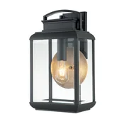 Elstead Lighting Elstead Quoizel Byron Zunanja stenska svetilka iz grafita s kositrnim reflektorjem, IP44, (22100114)