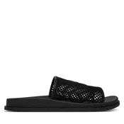 Natikači Calvin Klein Mesh Mule Slides HW0HW02889 Črna